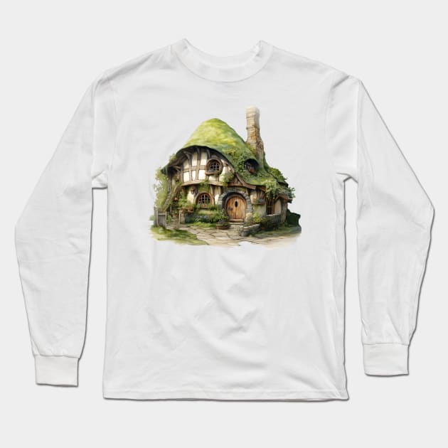 Hobbit House Long Sleeve T-Shirt by TooplesArt